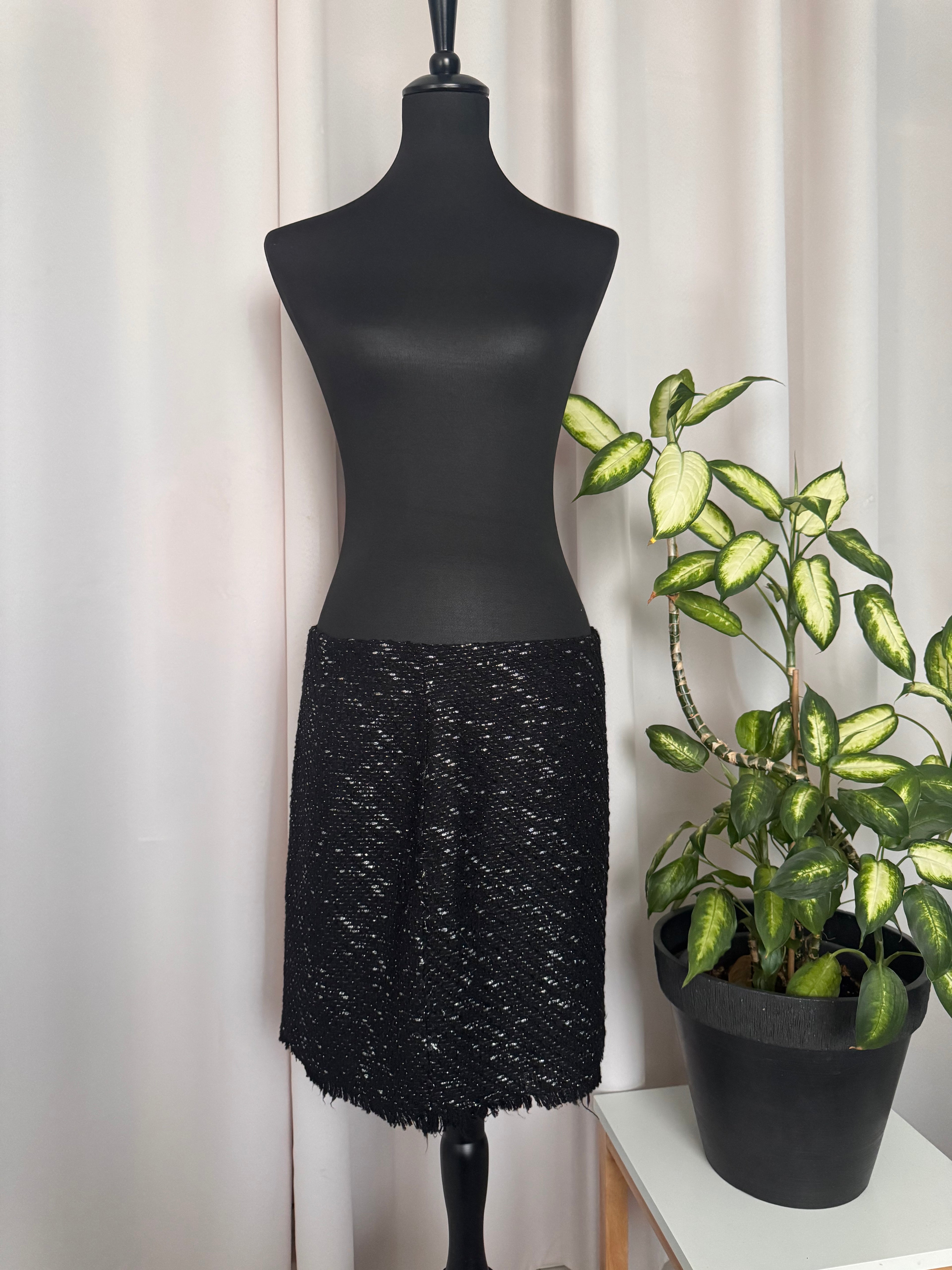 ✨Jupe noire scintillante texturée KIABI – Taille L ✨