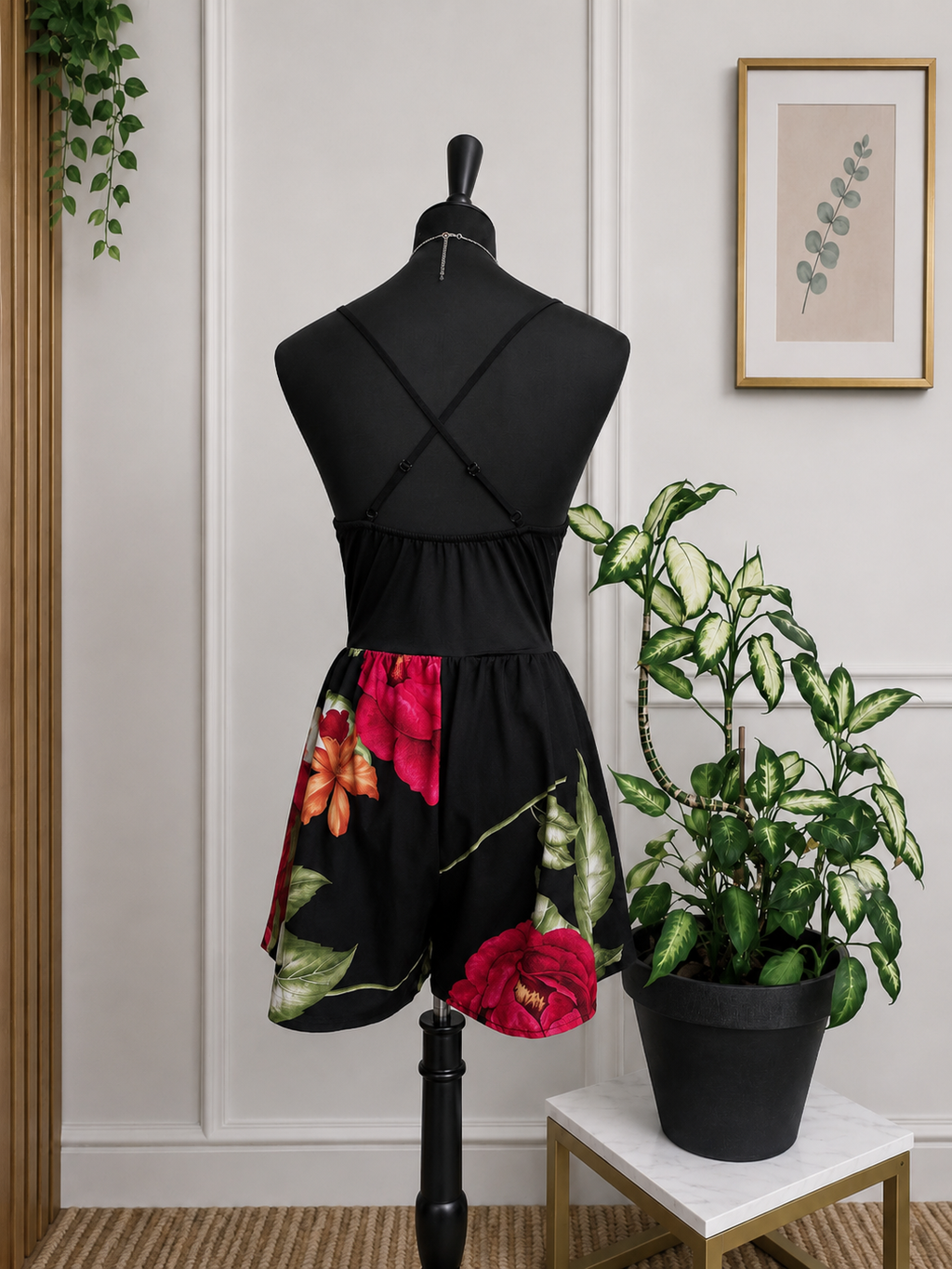 🌹 Combi-short fleurie Cherry Moda – Taille S 🌹