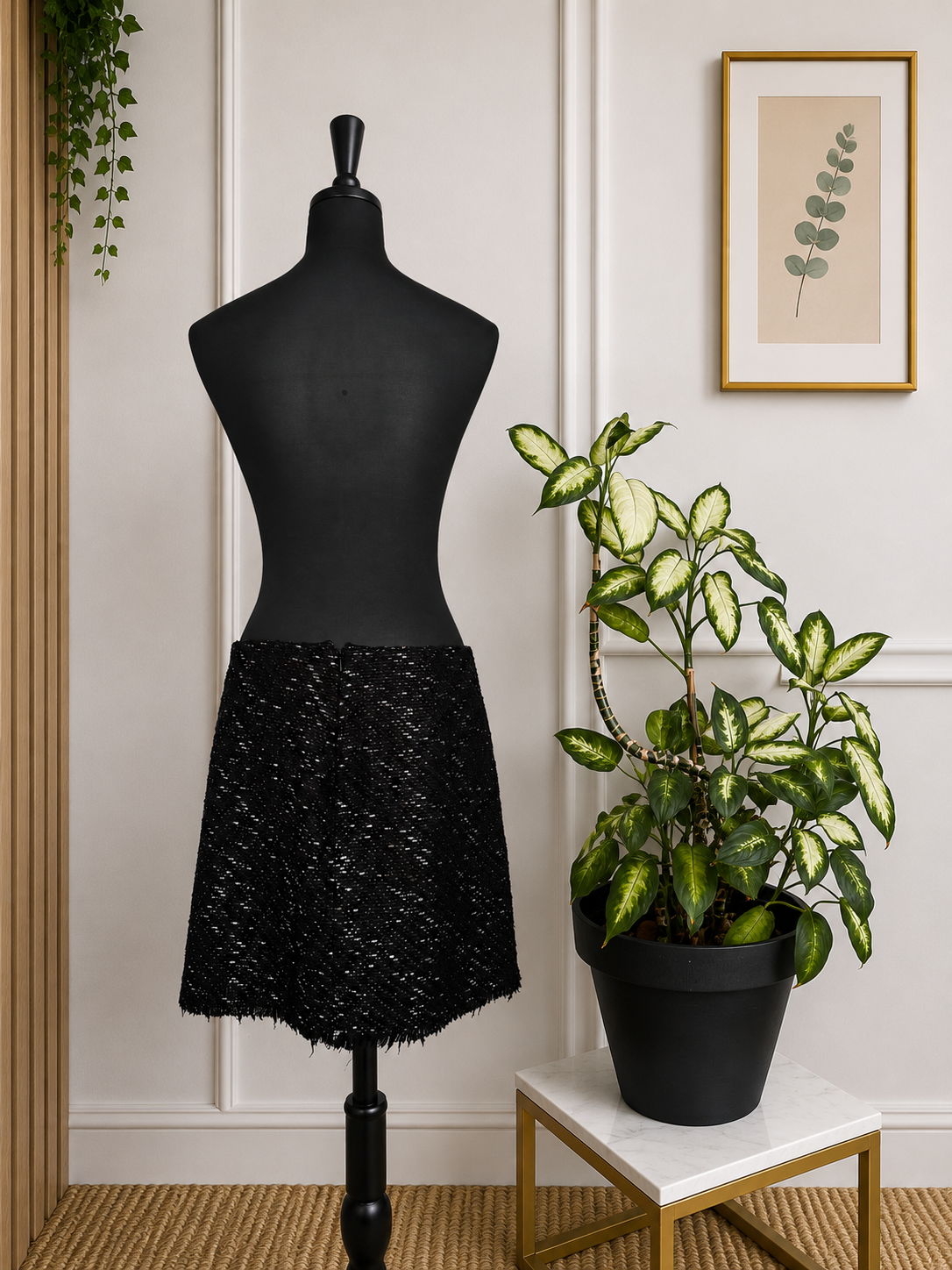 ✨Jupe noire scintillante texturée KIABI – Taille L ✨