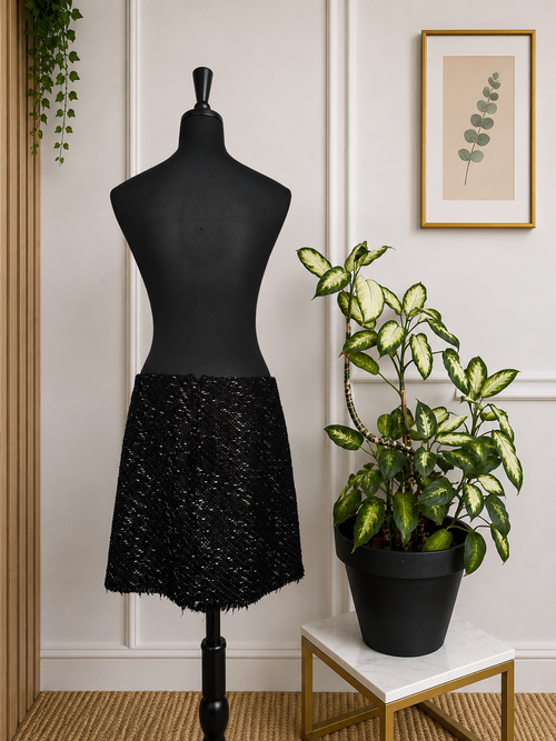 ✨Jupe noire scintillante texturée KIABI – Taille L ✨