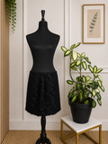 ✨Jupe noire scintillante texturée KIABI – Taille L ✨